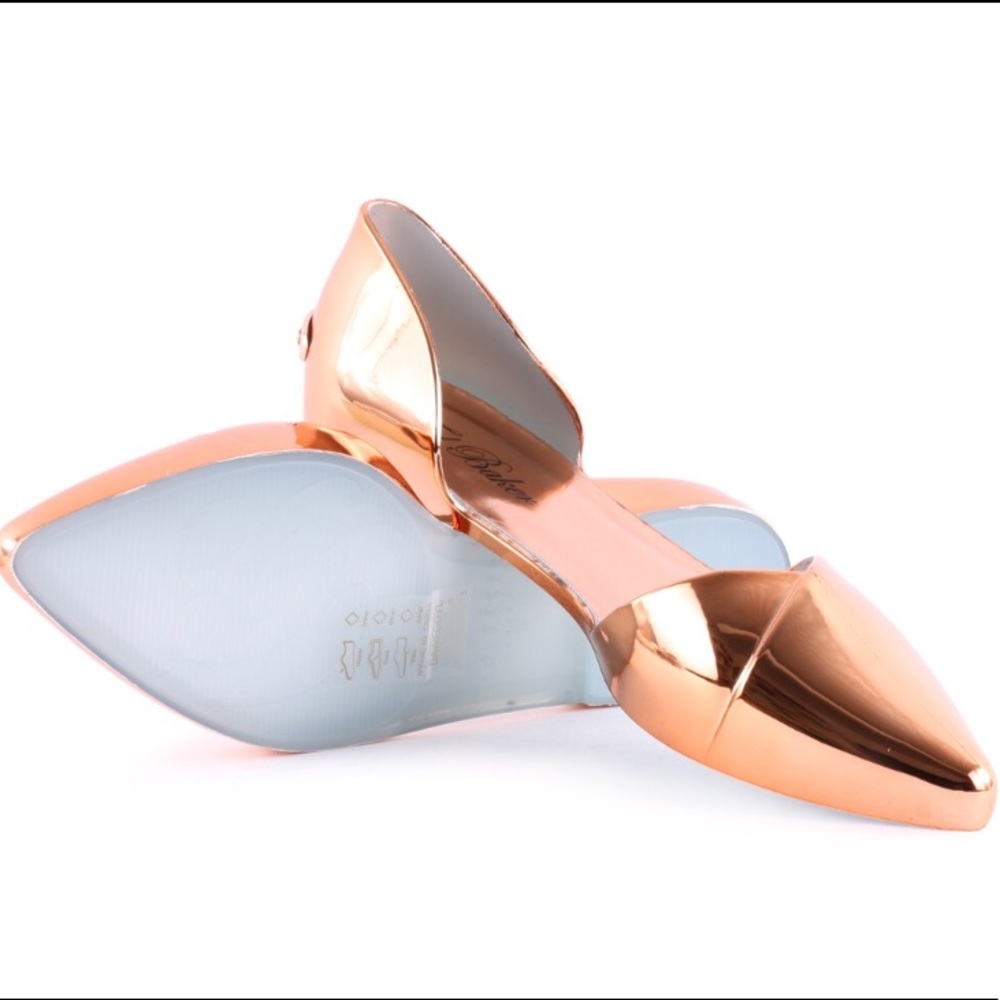 Ted Baker Rose Gold Jellie Flats 💛